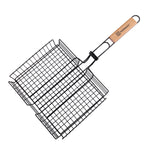 GL-019 oblong wooden handle square grill