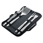 BT-097 4pcs stainless steel BBQ tools set with nylon bag