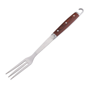 BT-091 6pcs BBQ tools set with Pakka wood handle