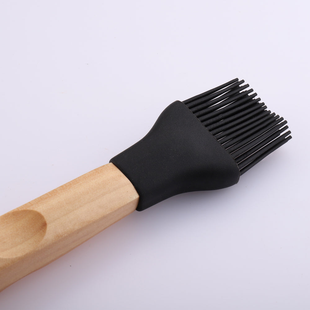 BT-070 silicone brush with wooden handle