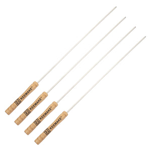 BT-019 4pcs BBQ skewer set with wooden handle