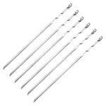 BT-084 6pcs flat skewers set with stainless steel 450mm